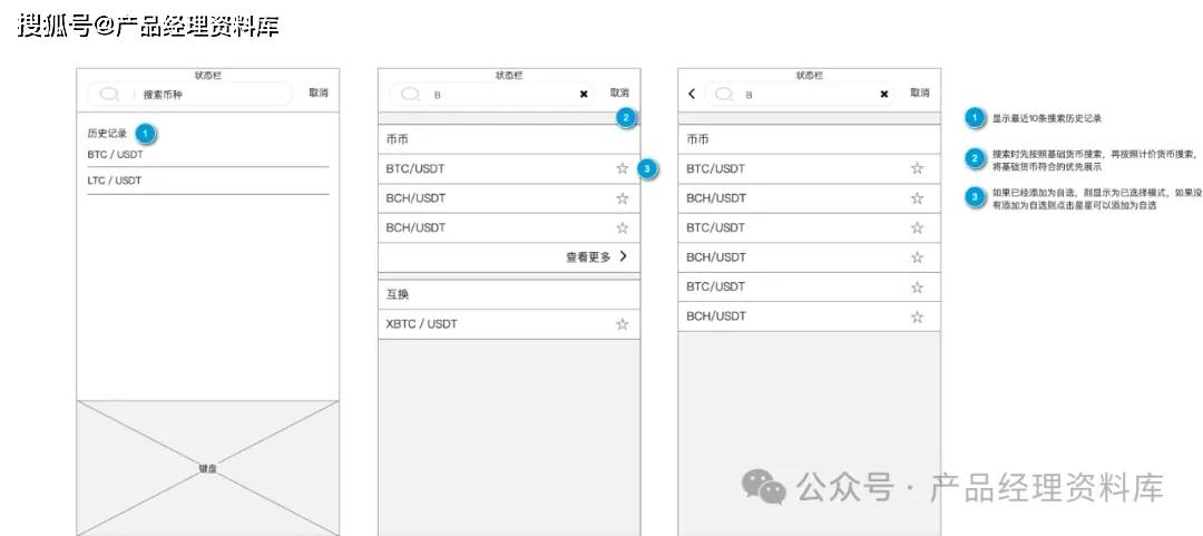 数字虚拟币交易所APP产品Axure RP原型.rp