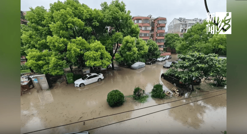 上海暴雨上热搜！有小区一时积水到膝盖，降水何时减弱？